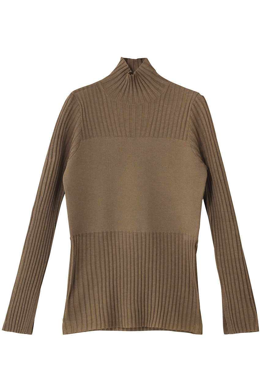 uncrave シアーニット コンビトップス (モカ, 1) アンクレイヴ ELLE SHOP uncrave シアーニット コンビトップス (モカ, 1) アンクレイヴ ELLE SHOP