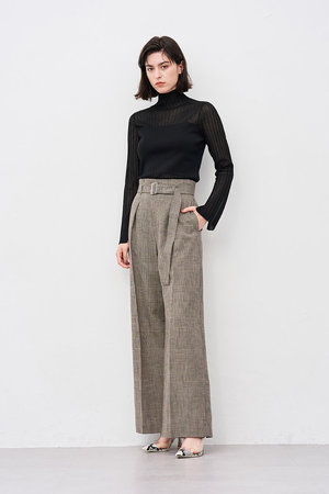 アンクレイヴ/uncraveのシアーニット コンビトップス(110300/110301)