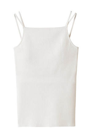アンクレイヴ/uncraveのリブニット カップ付きキャミソール(110100/110101)