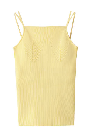 アンクレイヴ/uncraveのリブニット カップ付きキャミソール(110100/110101)