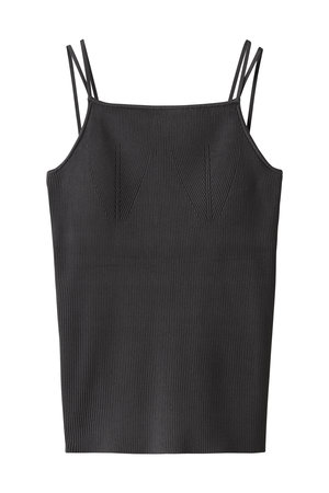 アンクレイヴ/uncraveのリブニット カップ付きキャミソール(110100/110101)