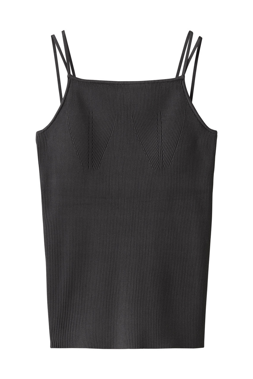 アンクレイヴ/uncraveのリブニット カップ付きキャミソール(スレート/KRUVGW0301)