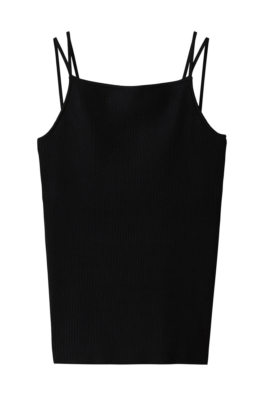 アンクレイヴ/uncraveのリブニット カップ付きキャミソール(ブラック/KRUVGW0301)
