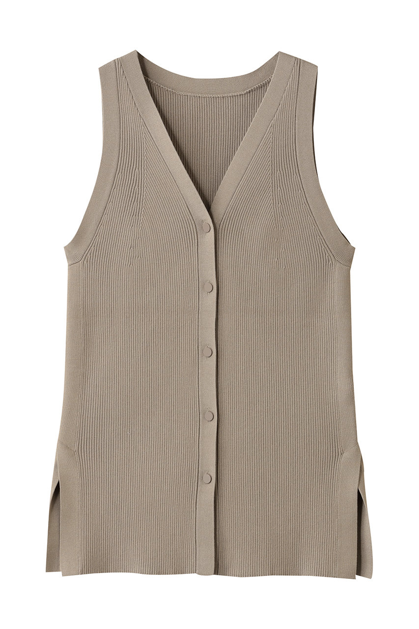 アンクレイヴ/uncraveのリブニット 2WAYタンクトップ(グレージュ/KRUVGW0302)