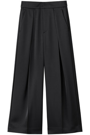 アンクレイヴ/uncraveのシャイニーダブルサテン ワイドパンツ(110600/110601)