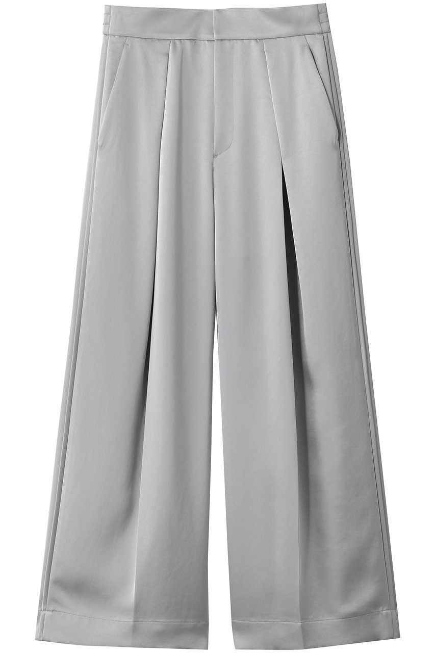 uncrave シャイニーダブルサテン ワイドパンツ (シルバーグレー, 1) アンクレイヴ ELLE SHOP uncrave シャイニーダブルサテン ワイドパンツ (シルバーグレー, 1) アンクレイヴ ELLE SHOP