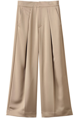 アンクレイヴ/uncraveのシャイニーダブルサテン ワイドパンツ(110600/110601)