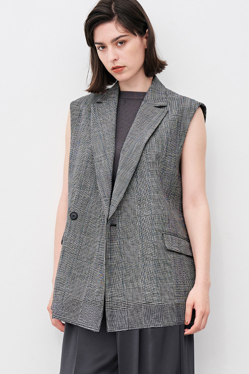 uncrave(アンクレイヴ)｜グレンチェック ジレ/グレーチェック の通販