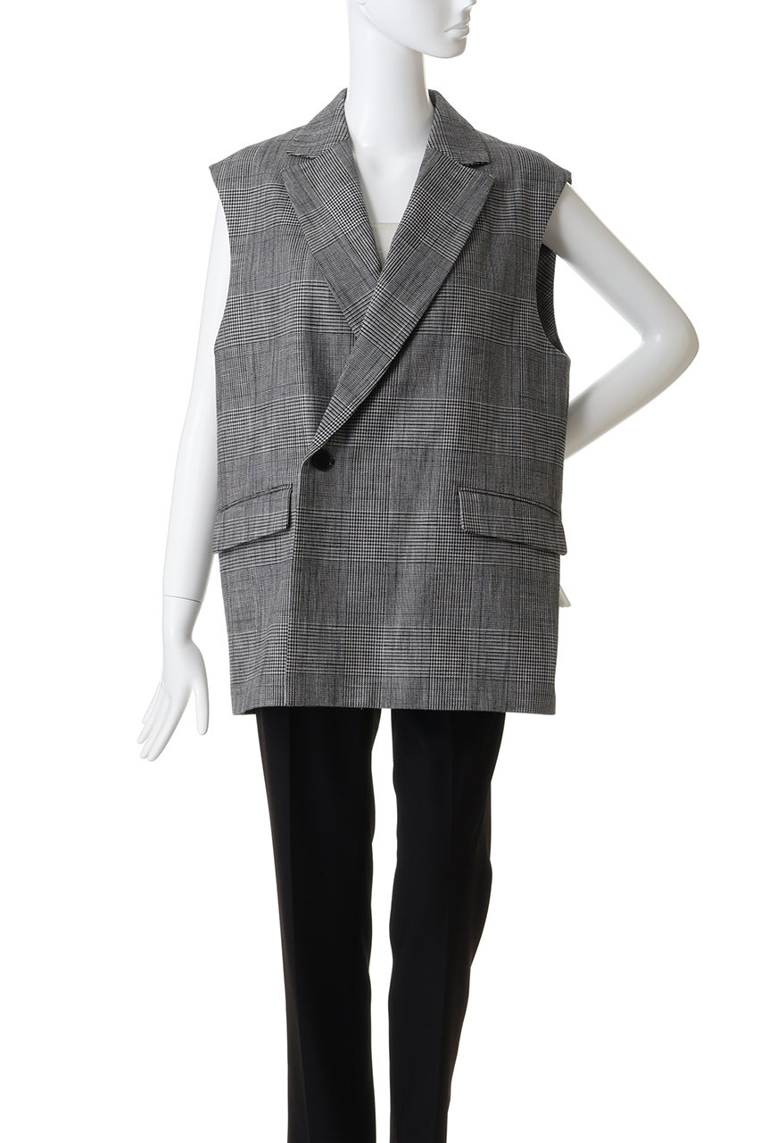 uncrave(アンクレイヴ)｜グレンチェック ジレ/グレーチェック の通販