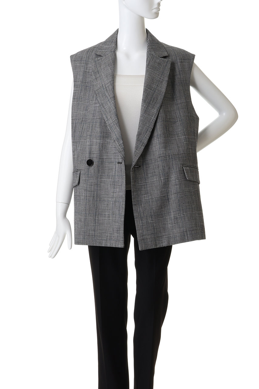 uncrave(アンクレイヴ)｜グレンチェック ジレ/グレーチェック の通販