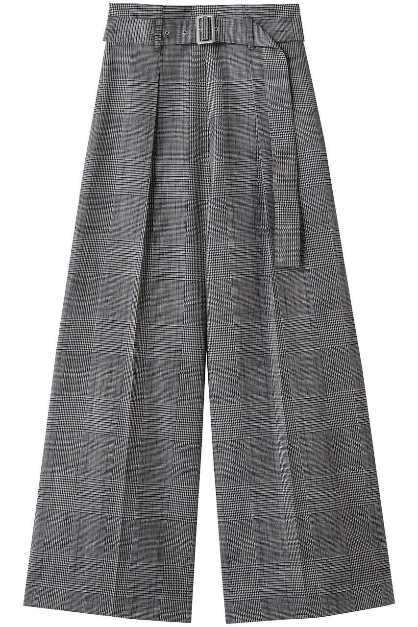 uncrave グレンチェック ワイドパンツ (グレーチェック, 1) アンクレイヴ ELLE SHOP uncrave グレンチェック ワイドパンツ (グレーチェック, 1) アンクレイヴ ELLE SHOP
