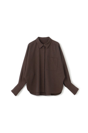 アンクレイヴ/uncraveのウォッシャブルウールライクツイル ドルマンシャツ(110400/110403)