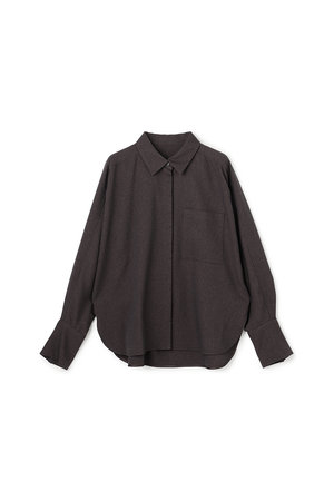 アンクレイヴ/uncraveのウォッシャブルウールライクツイル ドルマンシャツ(110400/110403)