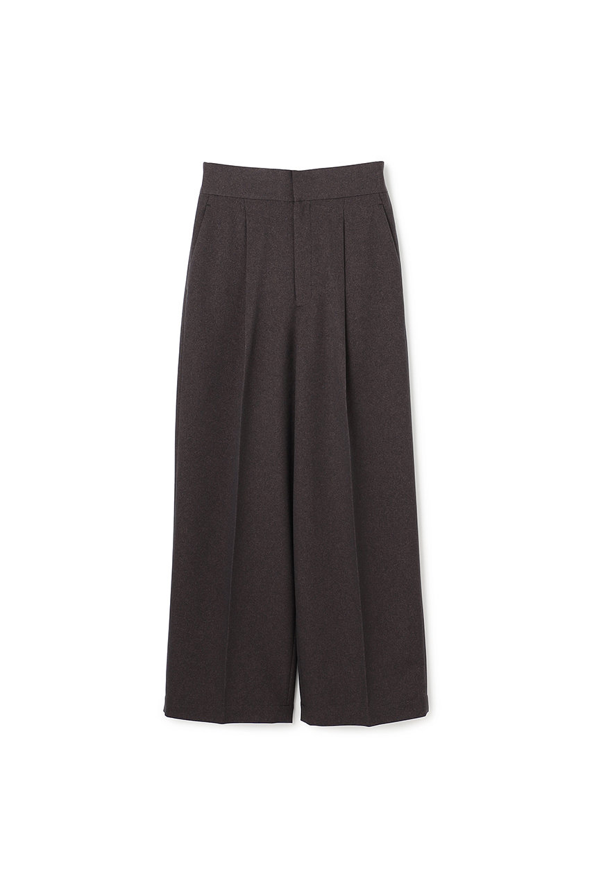 uncrave ウォッシャブルウールライクツイル ワイドパンツ (【WEB限定】グレーブラウン, 3) アンクレイヴ ELLE SHOP uncrave ウォッシャブルウールライクツイル ワイドパンツ (【WEB限定】グレーブラウン, 3) アンクレイヴ ELLE SHOP