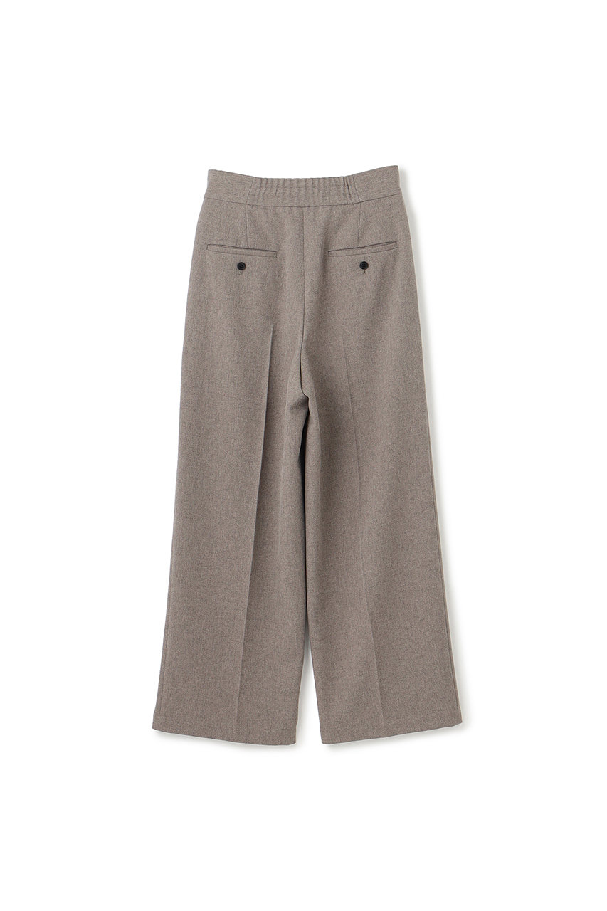 uncrave ウォッシャブルウールライクツイル ワイドパンツ (シャンブレーチャコール, 1) アンクレイヴ ELLE SHOP uncrave ウォッシャブルウールライクツイル ワイドパンツ (シャンブレーチャコール, 1) アンクレイヴ ELLE SHOP