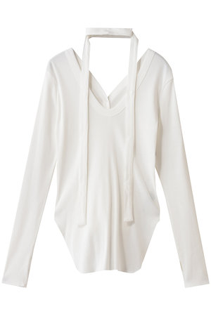 アンクレイヴ/uncraveのヴィンテージリブ 2WAYトップス(110100/110103)