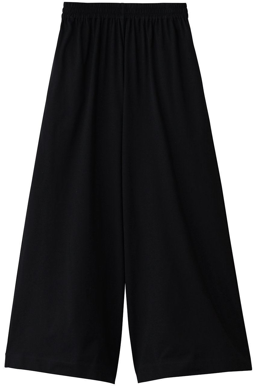 アンクレイヴ/uncraveのプレーンジャージー ギャザーパンツ(ブラック/PRUVGW0314)