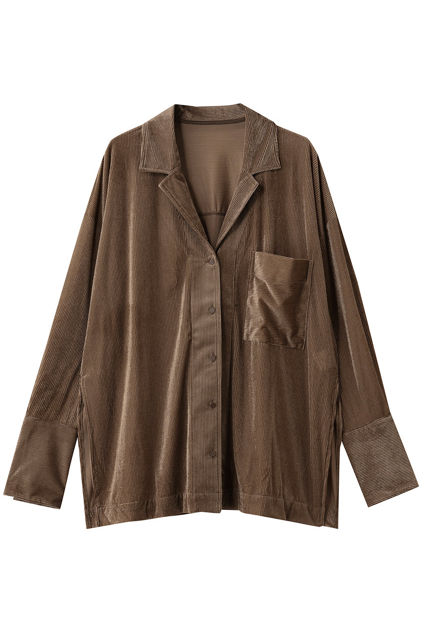 シアーベロアリブ シャツ