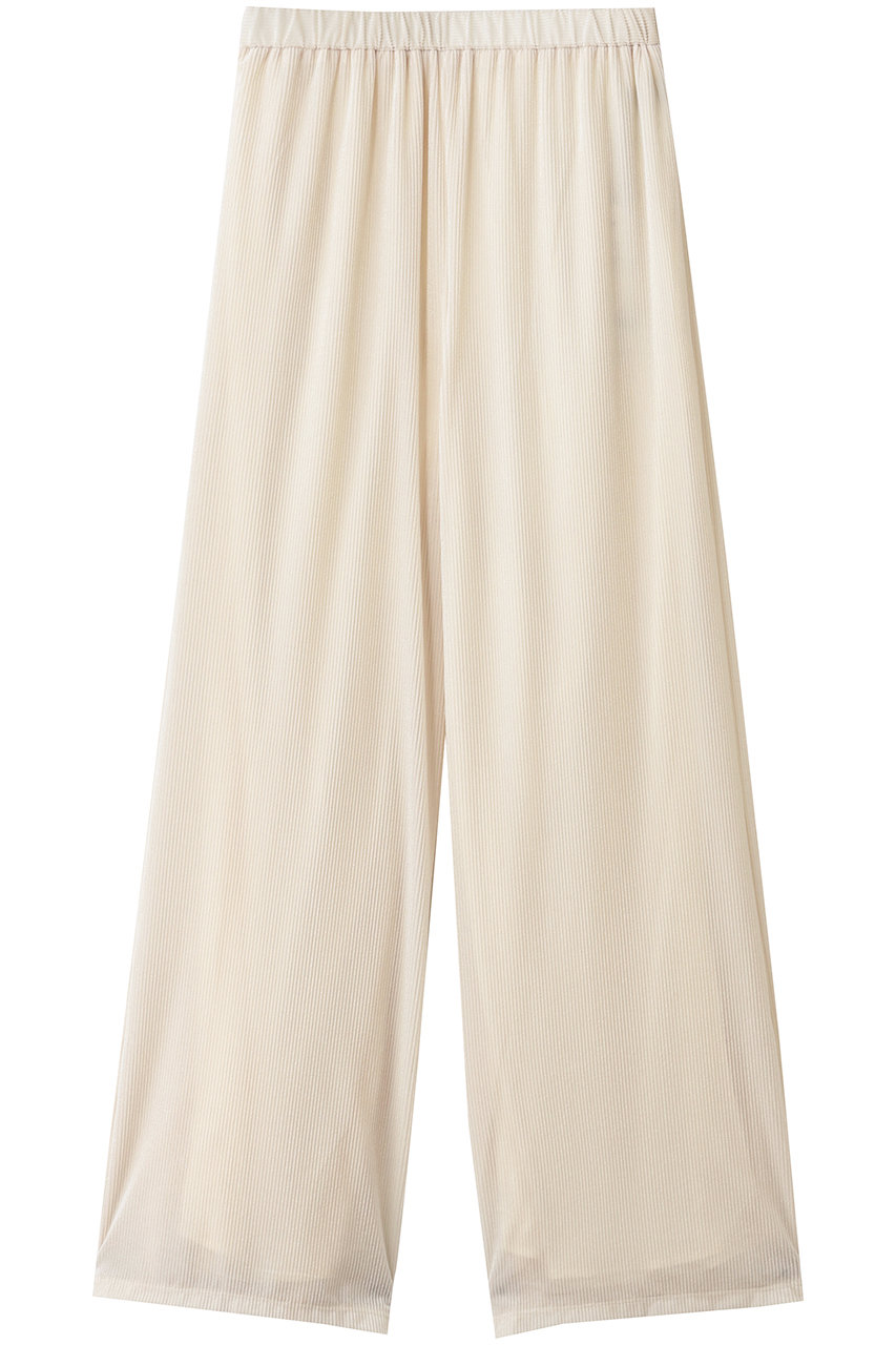 アンクレイヴ/uncraveのシアーベロアリブ ギャザーパンツ(エクリュ/PRUVGW0306)