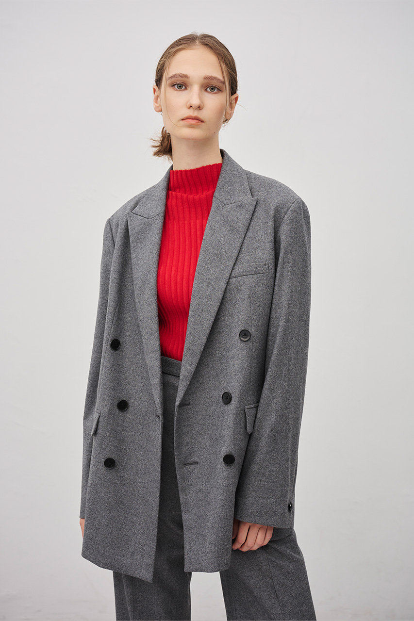 Unlikely 2025fw チャコールグレー フランネル ジャケット+パンツ Unlikely Assembled Sports Coat 2025 | Unlikely(アンライクリー