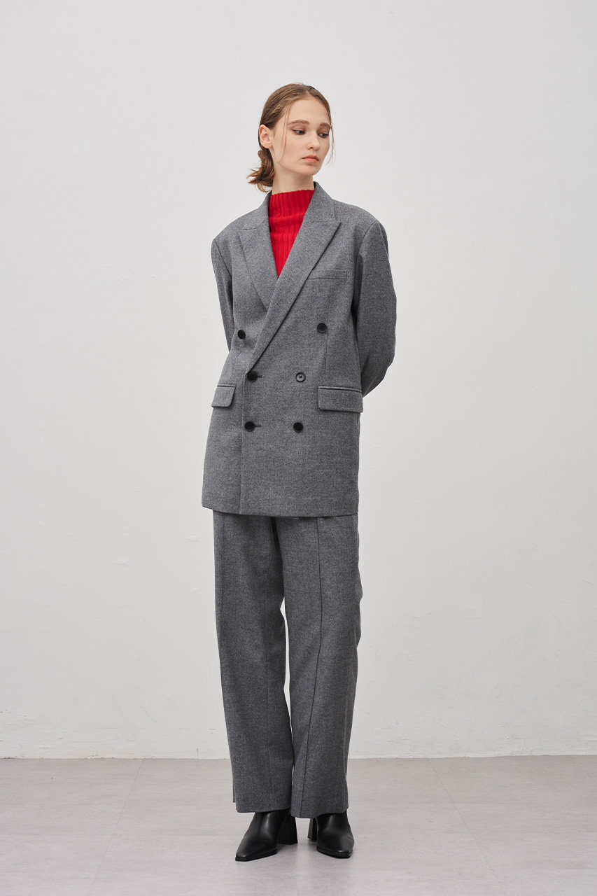 uncrave(アンクレイヴ)｜フランネル BIG ジャケット/チャコール の通販