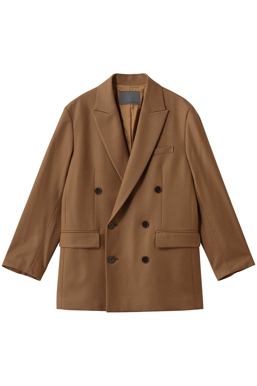 アンクレイヴ/uncraveのフランネル BIG ジャケット(キャメル/JKUVGW0400)