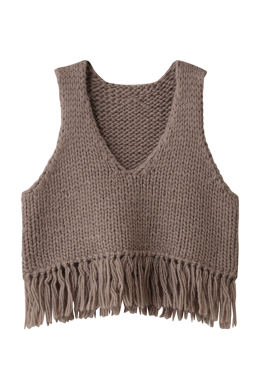 ハンドニット ジレ