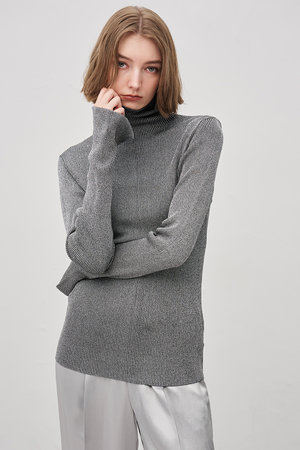 アンクレイヴ/uncraveのラメニット タートルトップス(110300/110301)