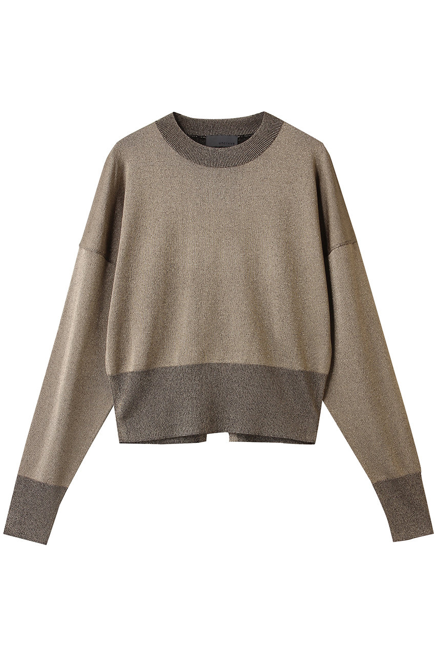 アンクレイヴ/uncraveのラメニット プルオーバー(シャンパンゴールド/KRUVGW0512)