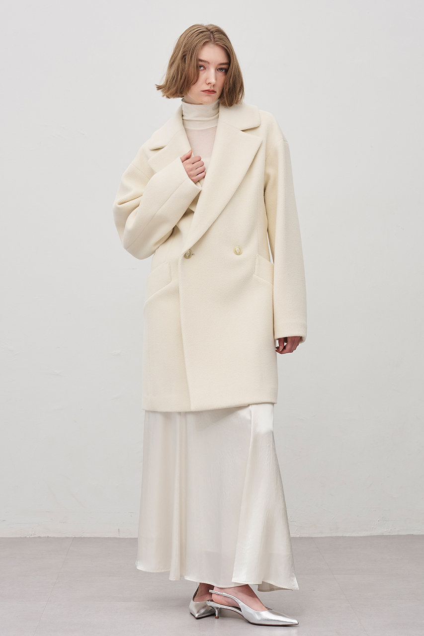 【完売】uncrave ヘリンボーンロングトレンチコート ORIGINAL) ヘリンボーンシングルロングコート (brown) | ファッション