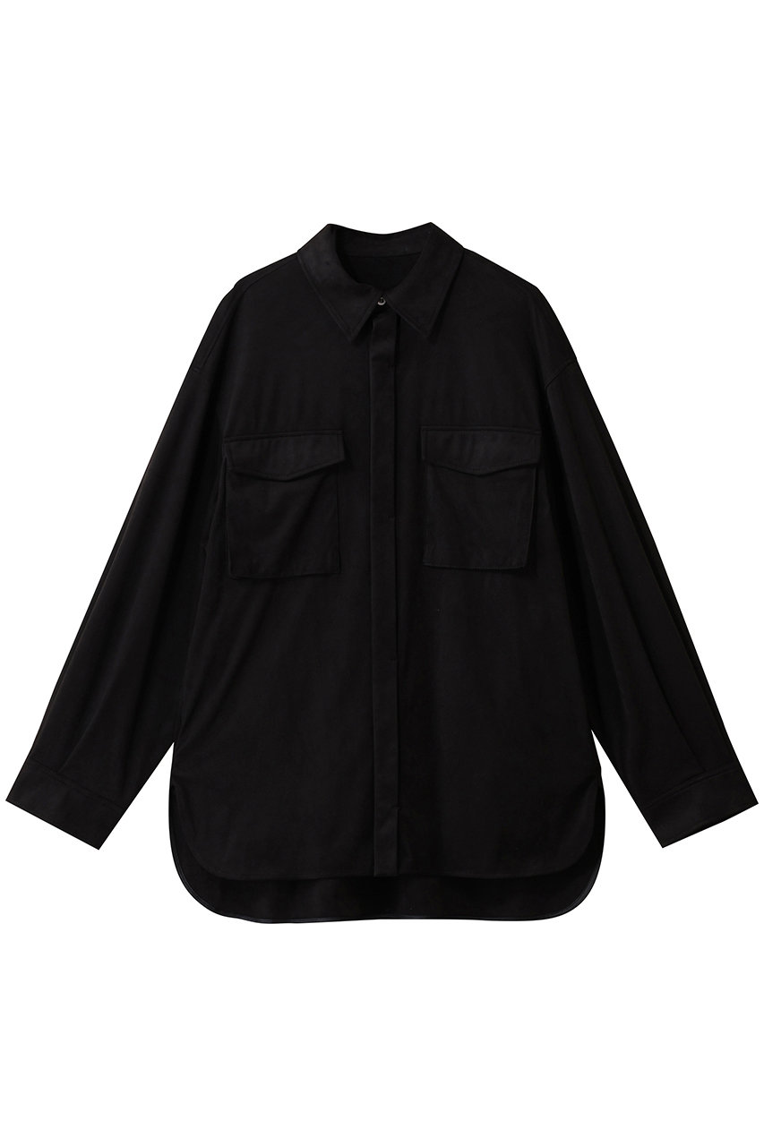 アンクレイヴ/uncraveのスエード CPOジャケット(ブラック/JKUVGW0502)