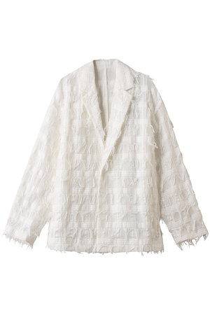 アンクレイヴ/uncraveのフリンジレース ジャケット