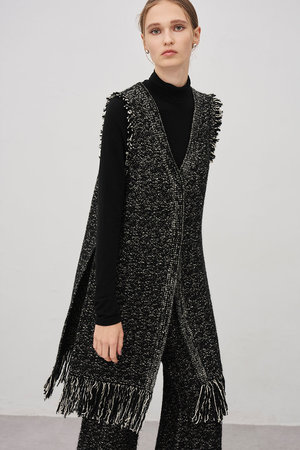 アンクレイヴ/uncraveのツイードニット ジレ(110300/110303)