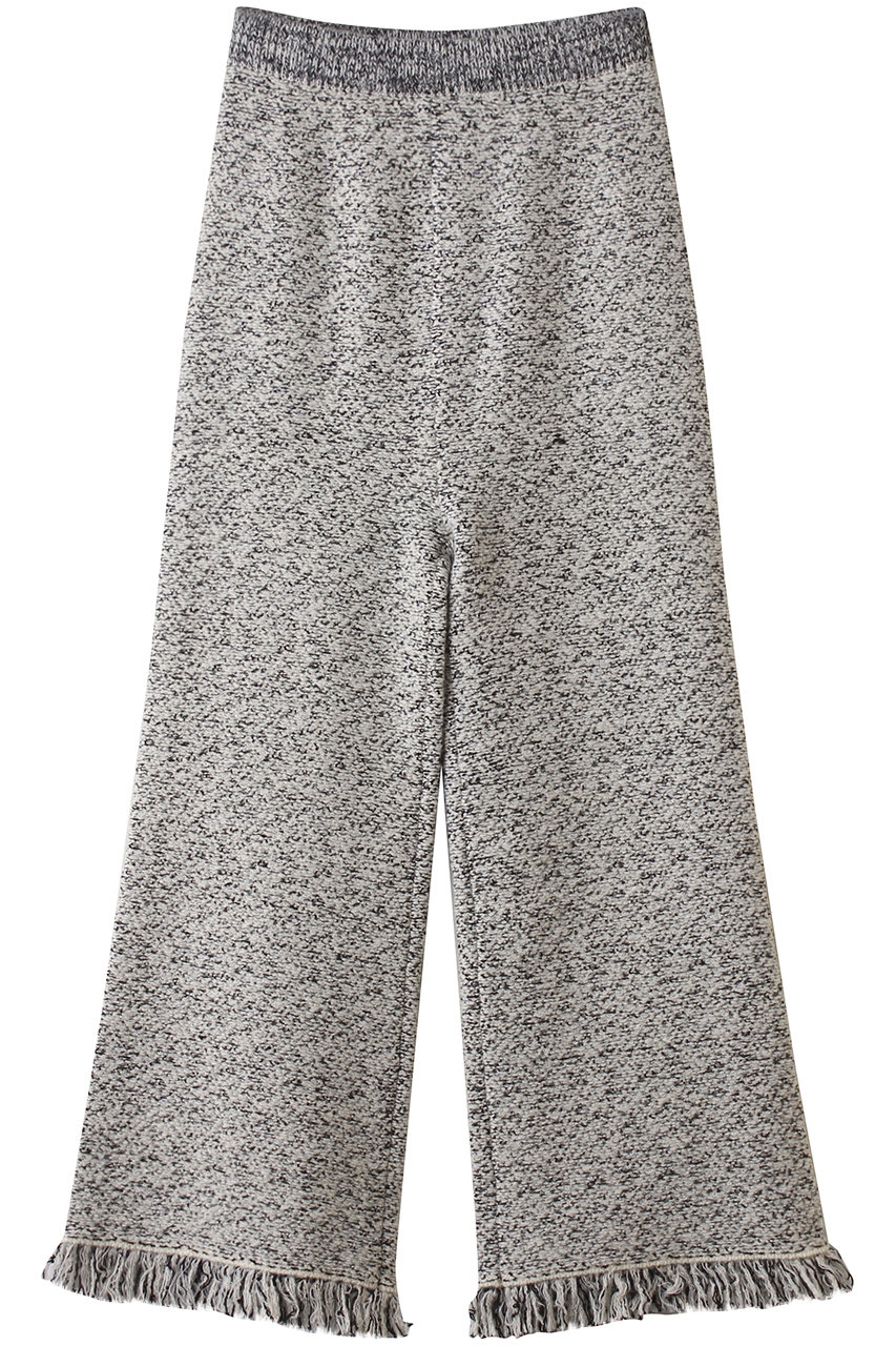 ツイードニット フレアパンツ