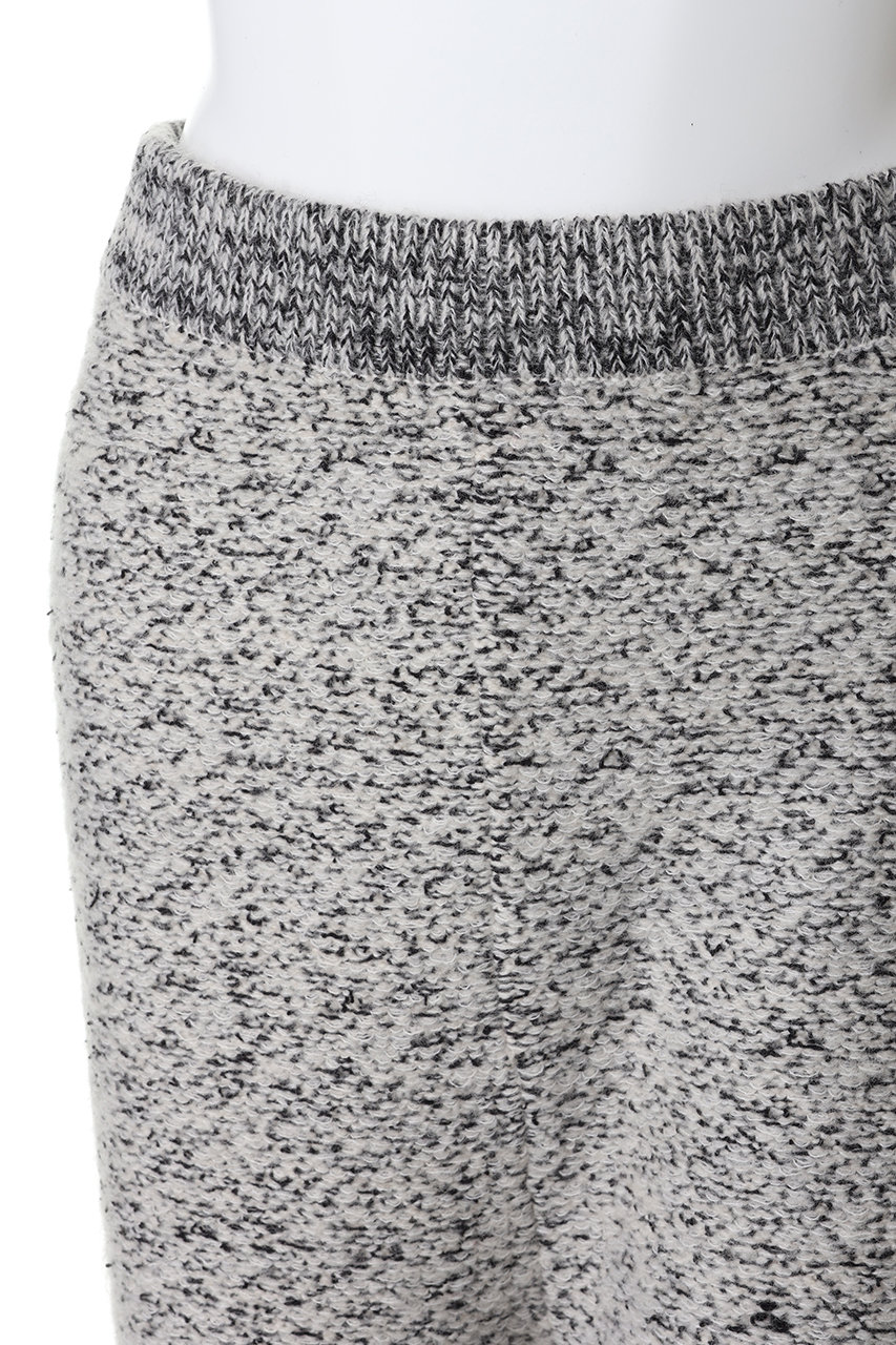 uncrave(アンクレイヴ)｜ツイードニット フレアパンツ/オフ×ブラック