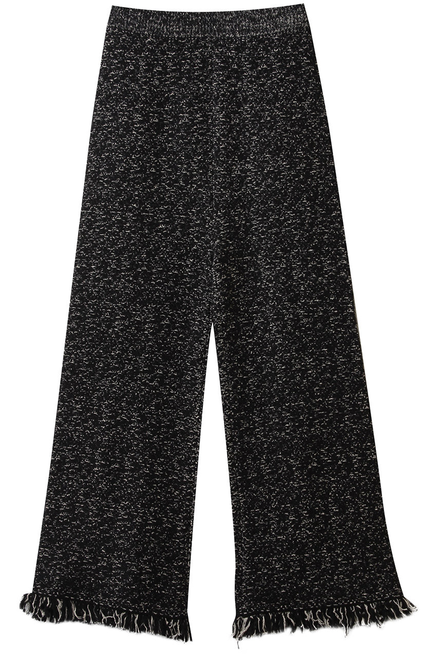 ツイードニット フレアパンツ