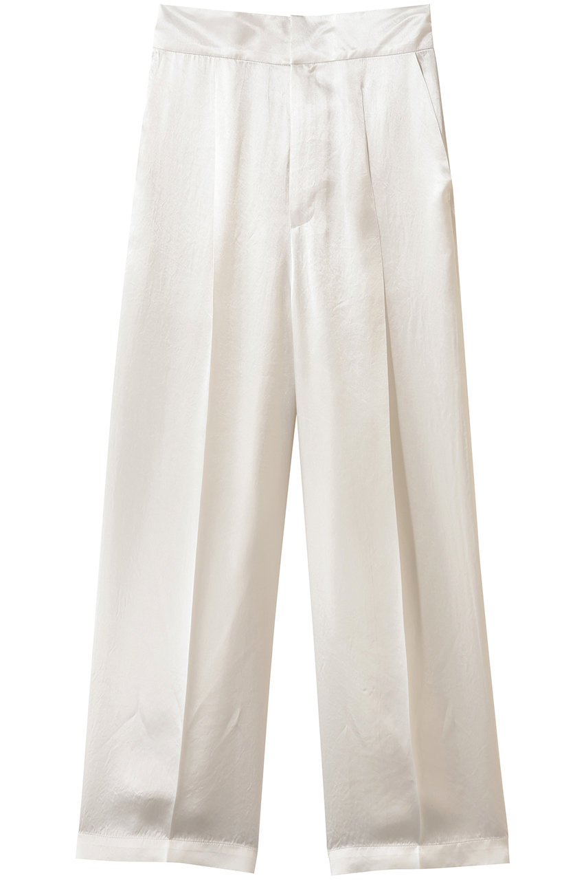 アンクレイヴ/uncraveのアセテートヴィンテージサテン ワイドパンツ(オフ/PRUVGW0503)