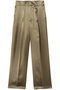 アセテートヴィンテージサテン ワイドパンツ アンクレイヴ/uncrave カーキベージュ