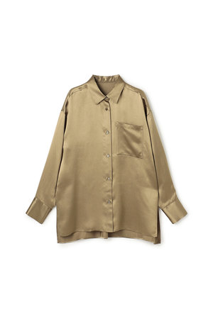アンクレイヴ/uncraveのアセテートヴィンテージサテン ミドルシャツ(110400/110403)