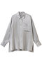 アセテートヴィンテージサテン ミドルシャツ アンクレイヴ/uncrave シルバー