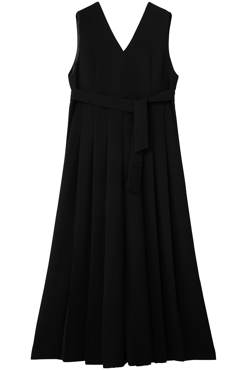 ウォッシャブルダブルクロス プリーツオールインワン