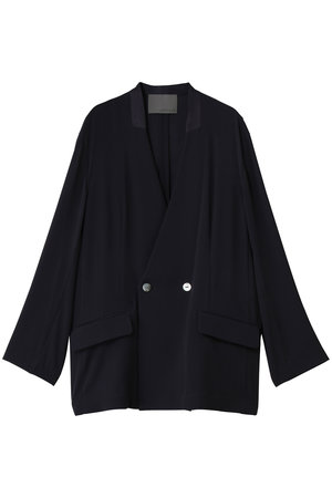 アンクレイヴ/uncraveのバックサテンジョーゼット ノーカラージャケット(110800/110801)