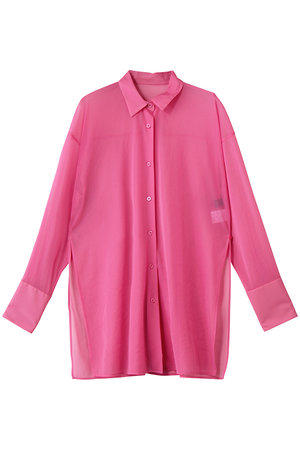 アンクレイヴ/uncraveのトリコットシフォン ロングシャツ(110400/110403)