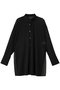 トリコットシフォン ロングシャツ アンクレイヴ/uncrave ブラック