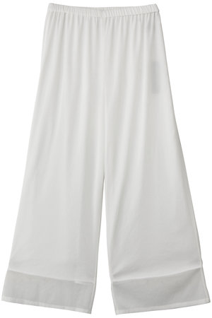 アンクレイヴ/uncraveのトリコットシフォン ギャザーパンツ(110600/110601)