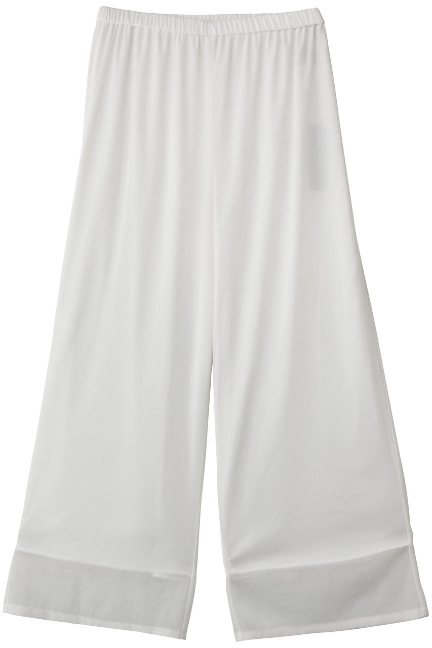 アンクレイヴ/uncraveのトリコットシフォン ギャザーパンツ(オフ/PRUVGW0102)