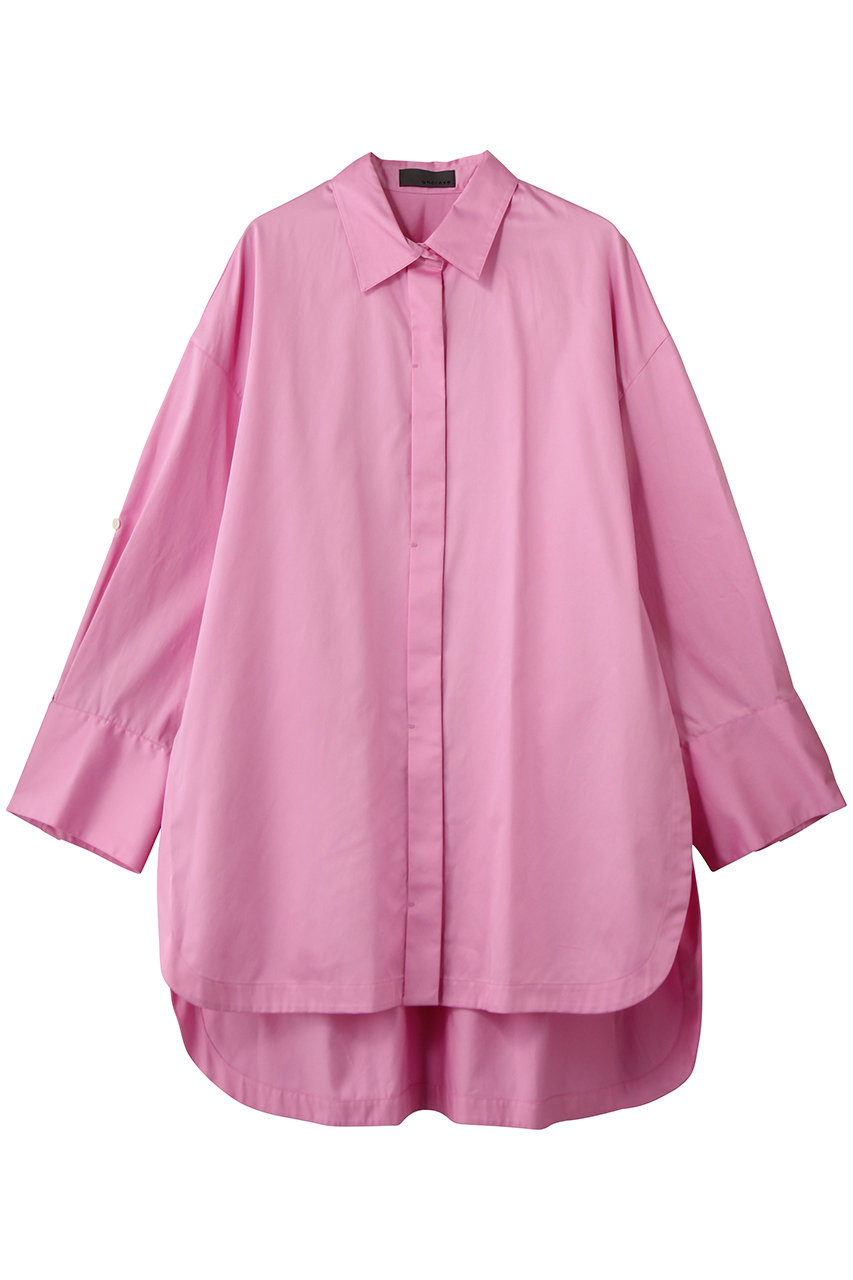 アンクレイヴ/uncraveのコットンクロスプレーン BIGシャツ(ピンク/BLUVLS0201)