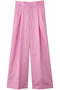 コットンクロスプレーン ワイドトラウザー アンクレイヴ/uncrave ピンク