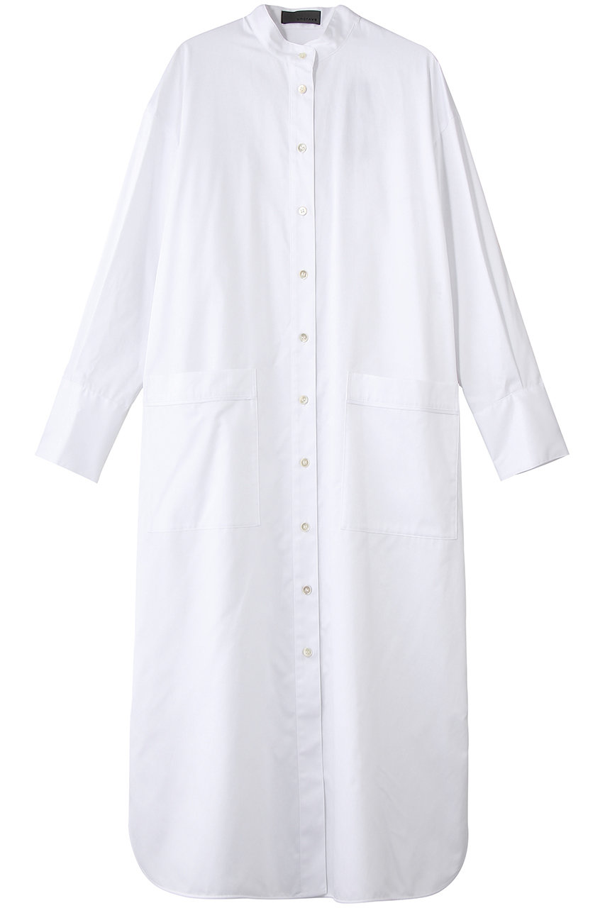 コットンクロスプレーン シャツワンピース