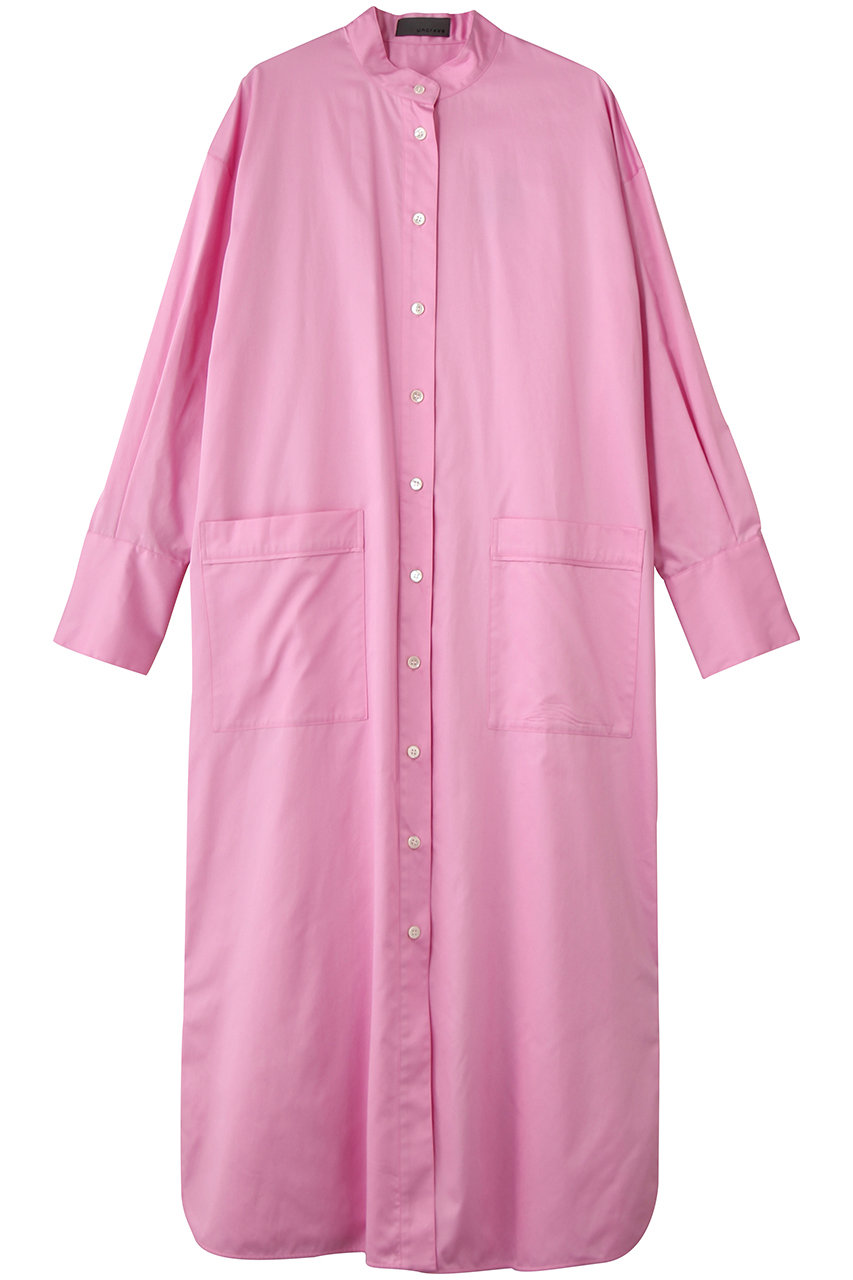 アンクレイヴ/uncraveのコットンクロスプレーン シャツワンピース(ピンク/OPUVLS0201)